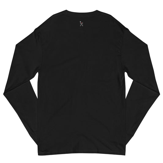 Hang Time Lacrosse - Long sleeve T-shirt black back view